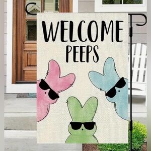 WELCOME PEEPS OUTDOOR EASTER FLAG